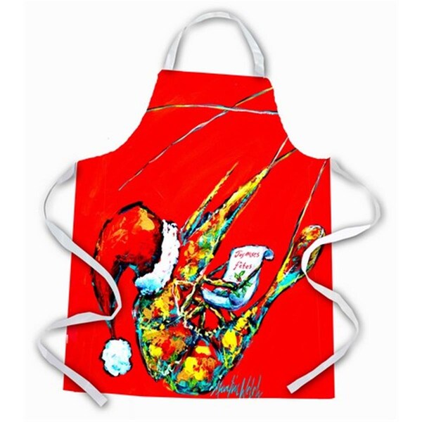 Carolines Treasures Happy Holidays Shrimp Apron MW1197APRON - main